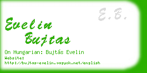 evelin bujtas business card